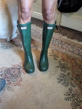 Hunter Forest Green Tall Rain Boots